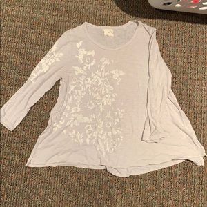 Anthropologie Long Sleeved Tee Shirt